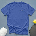Blue t-shirt with white text "DAY DINKIN'" on left chest.